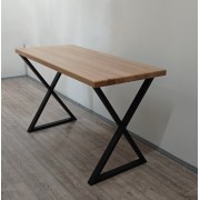 Письменный стол "Бремен -бук" деревянный с металлическими ножками в стиле Loft